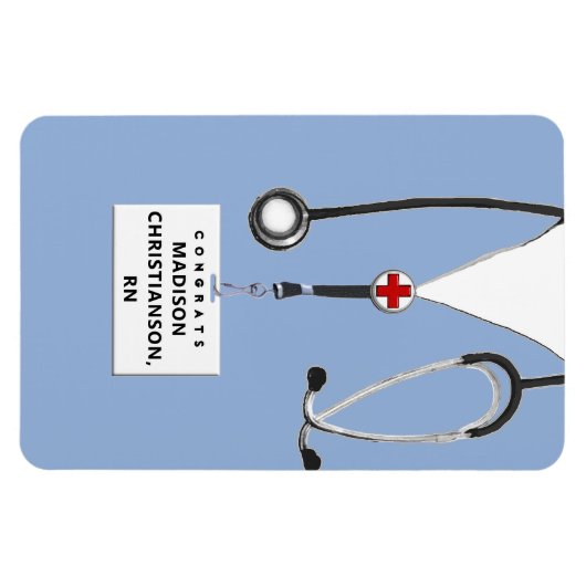 Gepersonaliseerd zurig Afstuderen Gift Magnet Magneet (Horizontaal)