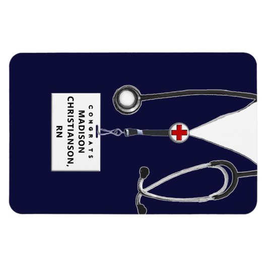 Gepersonaliseerd zurig Afstuderen Gift Magnet Magneet (Horizontaal)