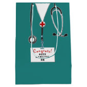 Gepersonaliseerd zurig Afstuderen Middelgrote Gift Medium Cadeauzakje (Achterkant)