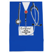 Gepersonaliseerd zurig Afstuderen Middelgrote Gift Medium Cadeauzakje (Achterkant)