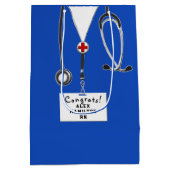 Gepersonaliseerd zurig Afstuderen Middelgrote Gift Medium Cadeauzakje (Achterkant)