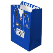 Gepersonaliseerd zurig Afstuderen Middelgrote Gift Medium Cadeauzakje (Achterkant Gekanteld)