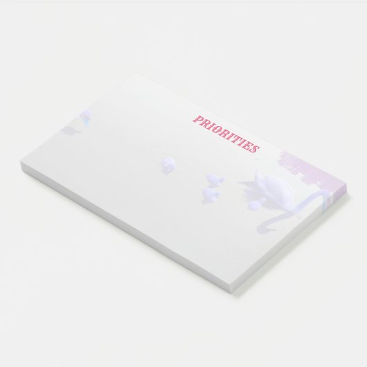 Gepersonaliseerd zwanenmeer post-it® notes (Schuin)