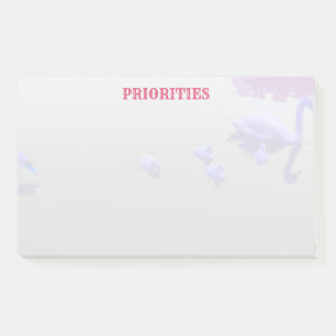 Gepersonaliseerd zwanenmeer post-it® notes