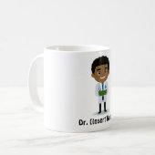 Gepersonaliseerd zwart / Afrikaanse mannelijke art Koffiemok (Voorkant links)