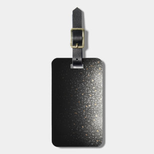 Gepersonaliseerd zwart Bagagelabel