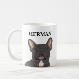 Gepersonaliseerd zwart Brindle Frenchie French Bul Koffiemok