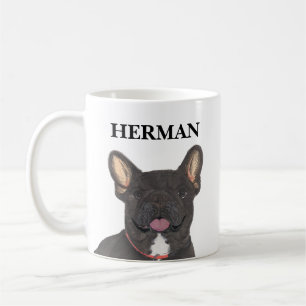 Gepersonaliseerd zwart Brindle Frenchie French Bul Koffiemok