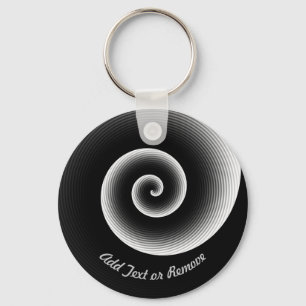 Gepersonaliseerd zwart-coole patroon sleutelhanger