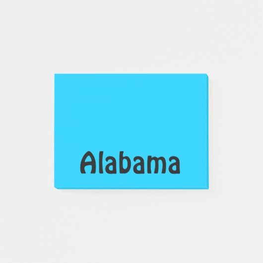 Gepersonaliseerd zwart en Aqua Post-it® Notes (Voorkant)