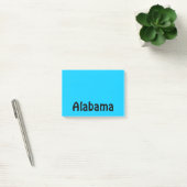 Gepersonaliseerd zwart en Aqua Post-it® Notes (Kantoor)