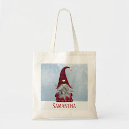 Gepersonaliseerd zwart en rood buffel speldenfeest tote bag