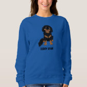 Gepersonaliseerd zwart en Tan Cavalier Spaniel  Trui (Voorkant)