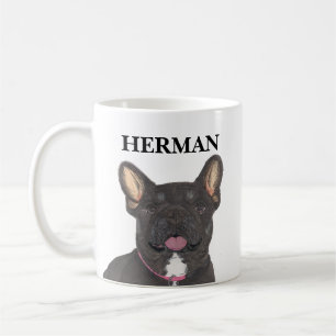 Gepersonaliseerd zwart en Tan Frenchie French Bull Koffiemok