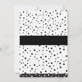 Gepersonaliseerd, zwart en wit, Baby shower Kaart (Achterkant)