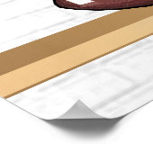 Gepersonaliseerd zwart en zilver grijs Football Je Poster (Hoek)