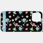 Gepersonaliseerd Zwart Fruit patroon Aangepaste Na Case-Mate iPhone Case (Achterkant (horizontaal))
