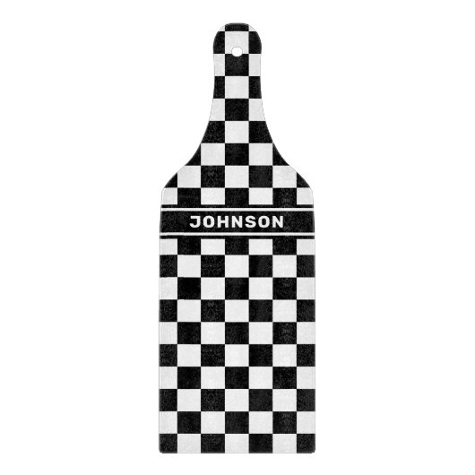 Gepersonaliseerd zwart gecontroleerd snijplank (Voorkant)