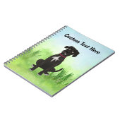 Gepersonaliseerd zwart, geweldig daan notitieboek (Linkerzijde)