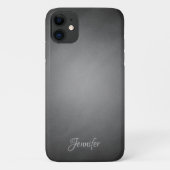 Gepersonaliseerd zwart karton vignet Case-Mate iPhone case (Achterkant)