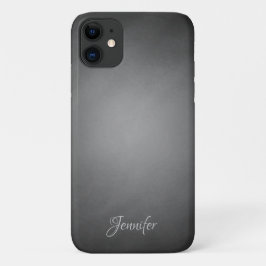 Gepersonaliseerd zwart karton vignet Case-Mate iPhone case
