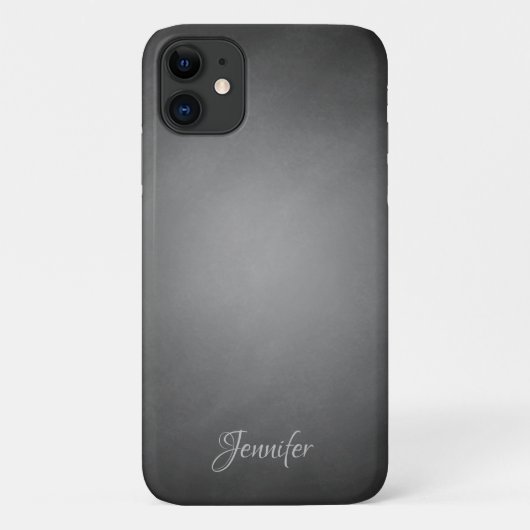 Gepersonaliseerd zwart karton vignet Case-Mate iPhone case (Achterkant)