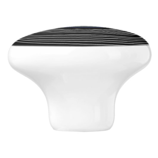 Gepersonaliseerd zwart Lp vinyl Keramische Knop (Zijkant)