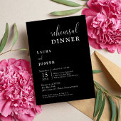 Gepersonaliseerd zwart minimalistisch repetitiedin kaart