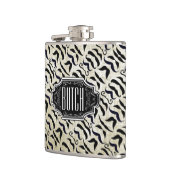 Gepersonaliseerd zwart model heupfles (Links)