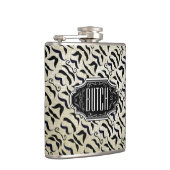 Gepersonaliseerd zwart model heupfles (Rechts)