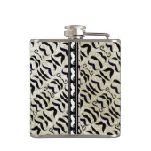 Gepersonaliseerd zwart model heupfles (Achterkant)