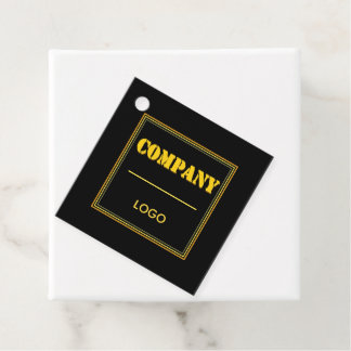 Gepersonaliseerd zwart modern maatwerkbedrijf bedankjes labels
