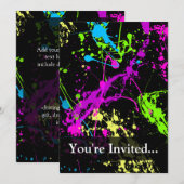 Gepersonaliseerd zwart/neonplatform kaart (Voorkant / Achterkant)