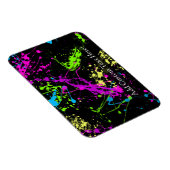 Gepersonaliseerd zwart/neonplatform magneet (Rechterzijde)