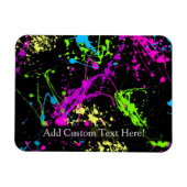 Gepersonaliseerd zwart/neonplatform magneet (Horizontaal)