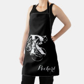 Gepersonaliseerd zwart schort (Insitu)