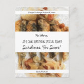 Gepersonaliseerd Zwart Script Wit Modern Recept Briefkaart (Voorkant)