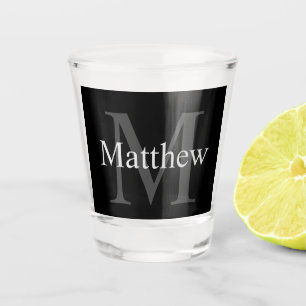 Gepersonaliseerd zwart shot glas