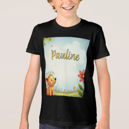 Gepersonaliseerd zwart t shirt voor kinderen