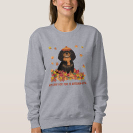 Gepersonaliseerd zwart & Tan Cavalier Spaniel    Trui