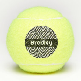 Gepersonaliseerd zwart-wit Abstract patroon Tennisballen
