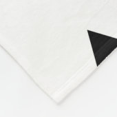 Gepersonaliseerd Zwart Wit Blauw Paarse Abstract Fleece Deken (Hoek)