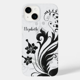 Gepersonaliseerd zwart-wit Case-Mate iPhone case