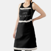 Gepersonaliseerd zwart wit, geavanceerd Schort (Insitu)