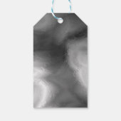 Gepersonaliseerd zwart-wit huwelijk Bedankt Gif Cadeaulabel (Achterkant)