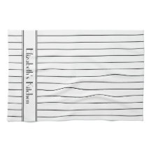 Gepersonaliseerd zwart wit krijtstreep patroon