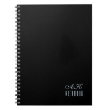 Gepersonaliseerd zwart-wit monogram