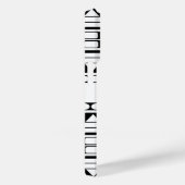 Gepersonaliseerd zwart-wit tribal stijl patroon Case-Mate iPhone case (Achterkant / Rechts)