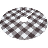 Gepersonaliseerd zwart-witland met randnummer kerstboom rok (Gekanteld)