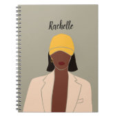 Gepersonaliseerd zwarte koningin, Afrikaanse Ameri Notitieboek (Voorkant)